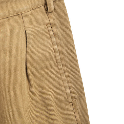 Sunflower Pleated Shorts Khaki 4134 Degli Uberti